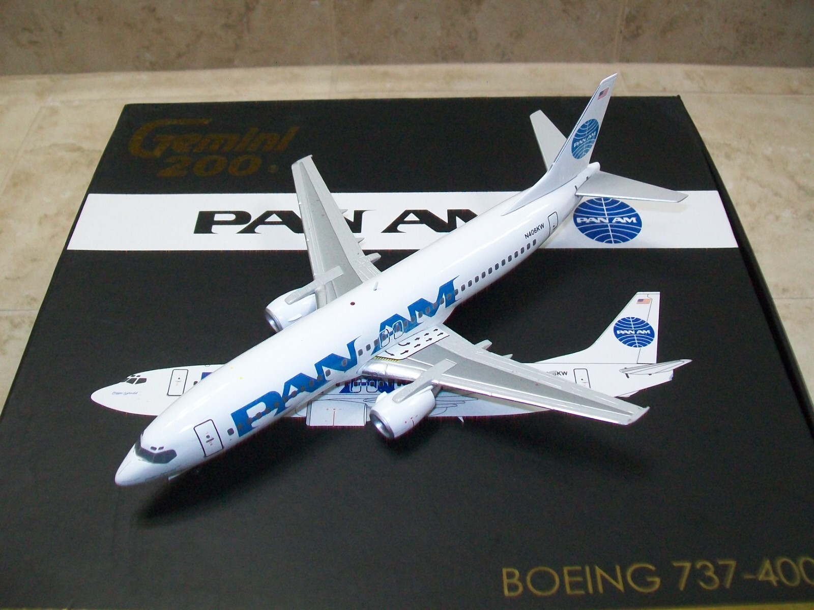 Gemini 200 Pan Am 737-400 1/200 N406KW