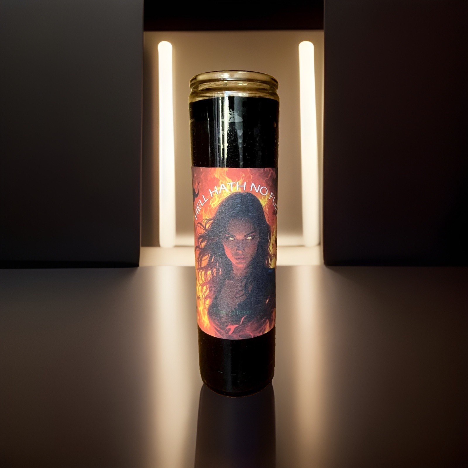 HELL HATH NO FURY-Black Candle- Wicca Hoodoo Paganism Rootwork