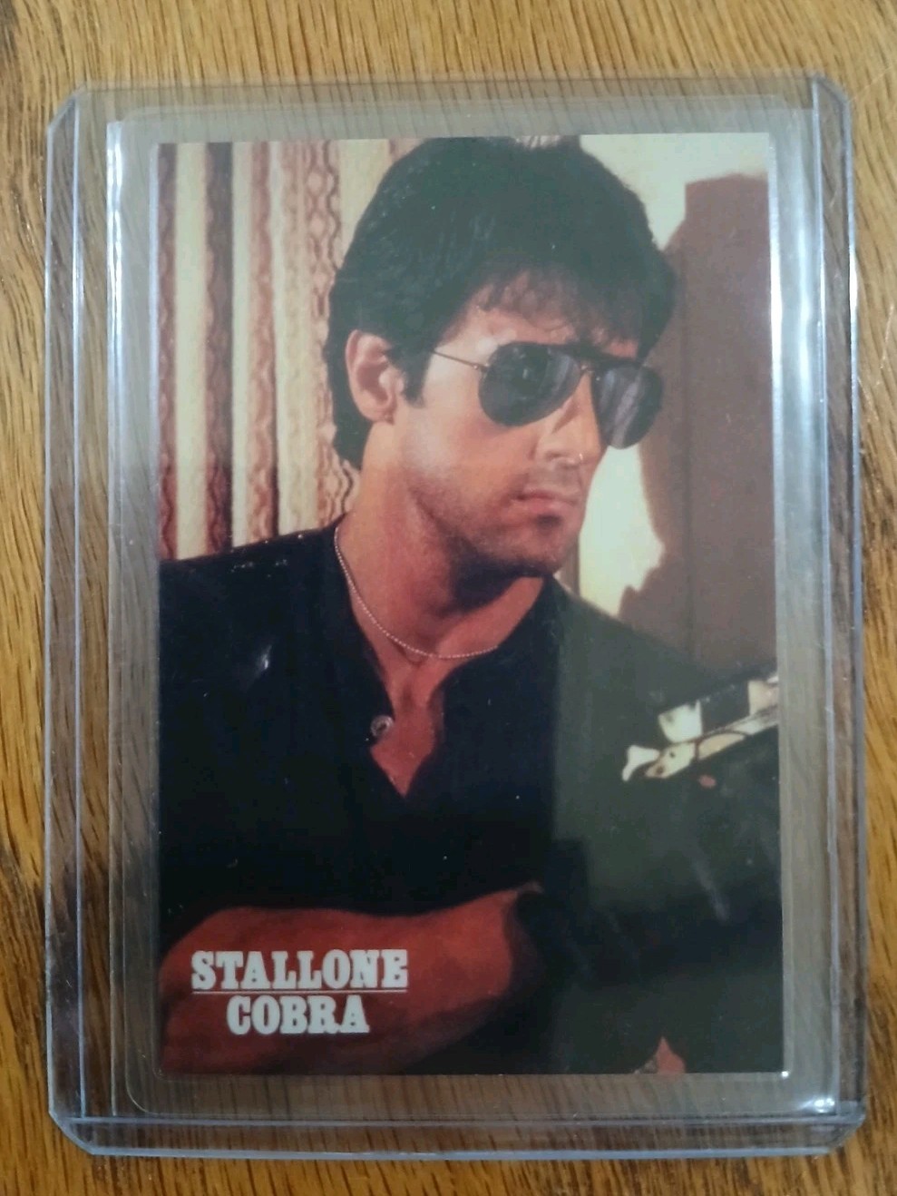Cobra 1986 Japanese Movie Promo Card Sylvester Stallone Warner Bros