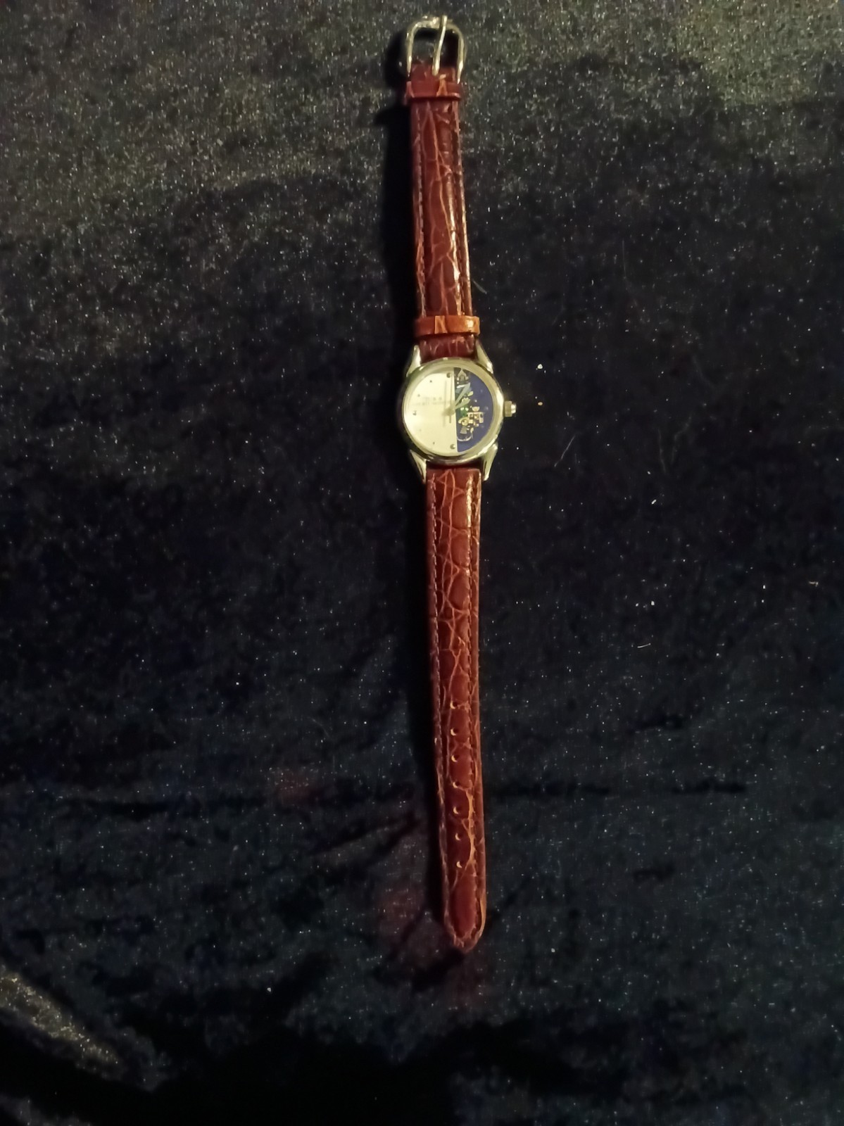 Disney It\'s A Small World Watch. Plastic Backing Attached