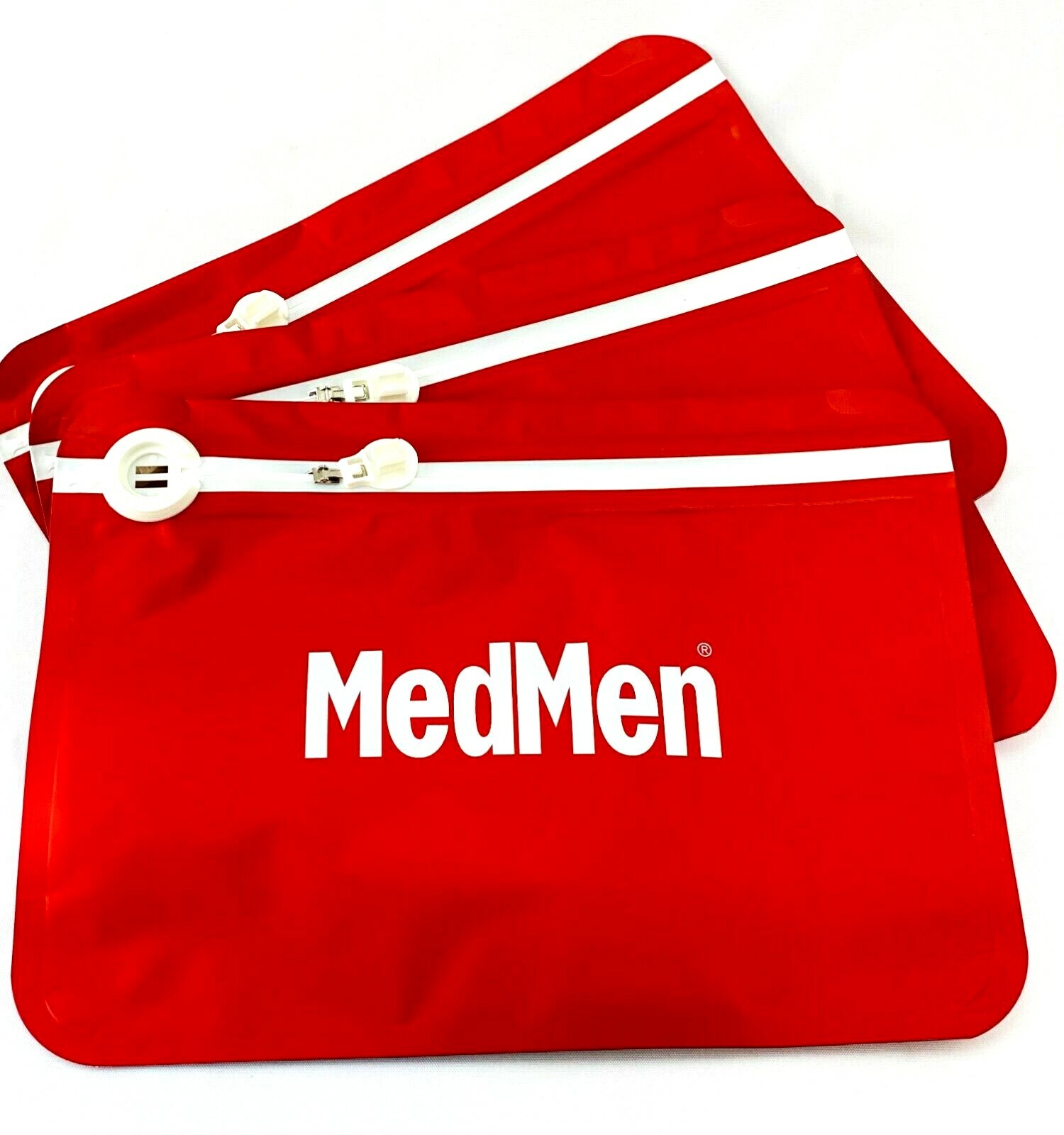 3x Lot Collectors MedMen Locking Zip Lock No Smell Bag Marijuana Dispensaries A6