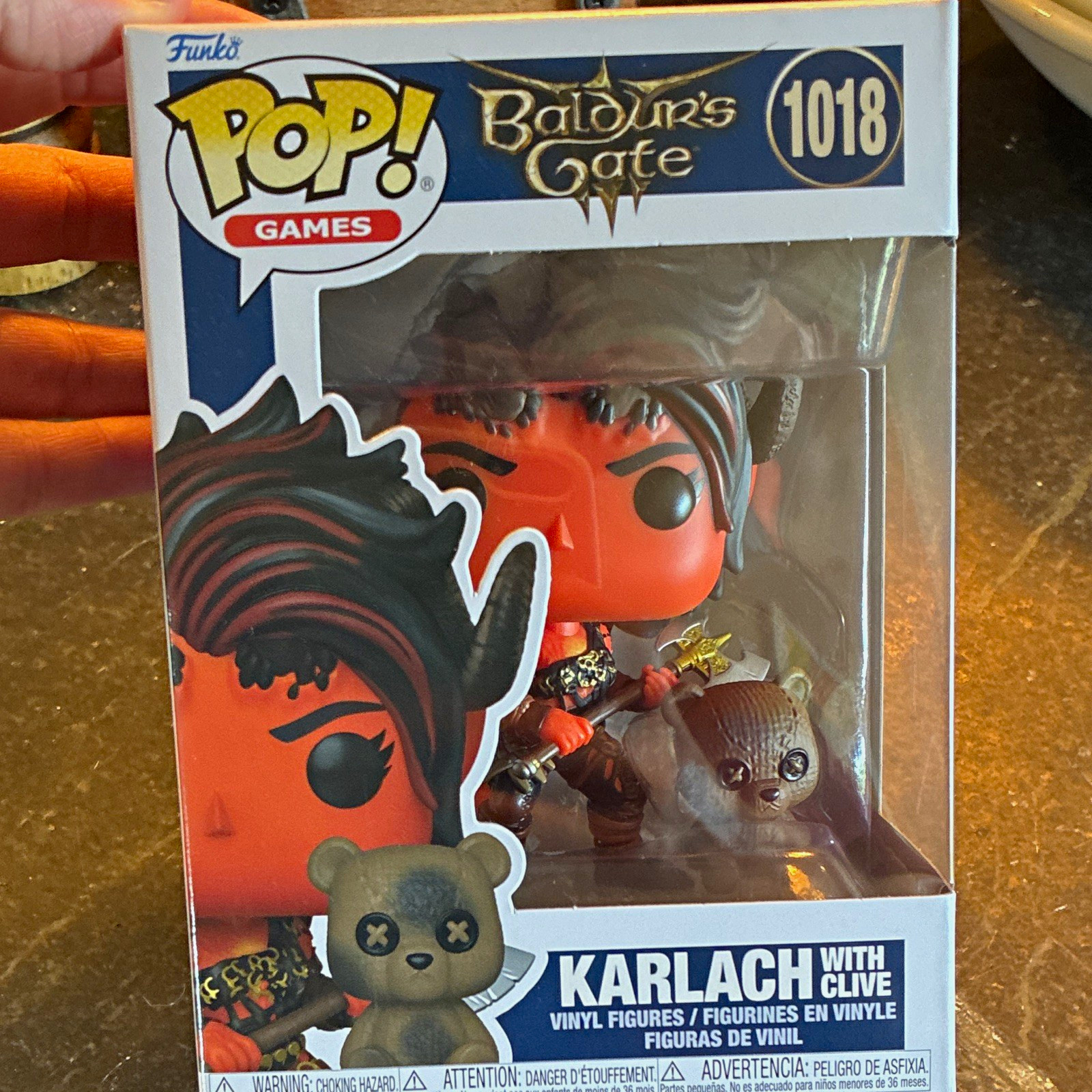 Funko Pop Baldur\'s Gate Karlach w/ Clive #1018 Vinyl Figure