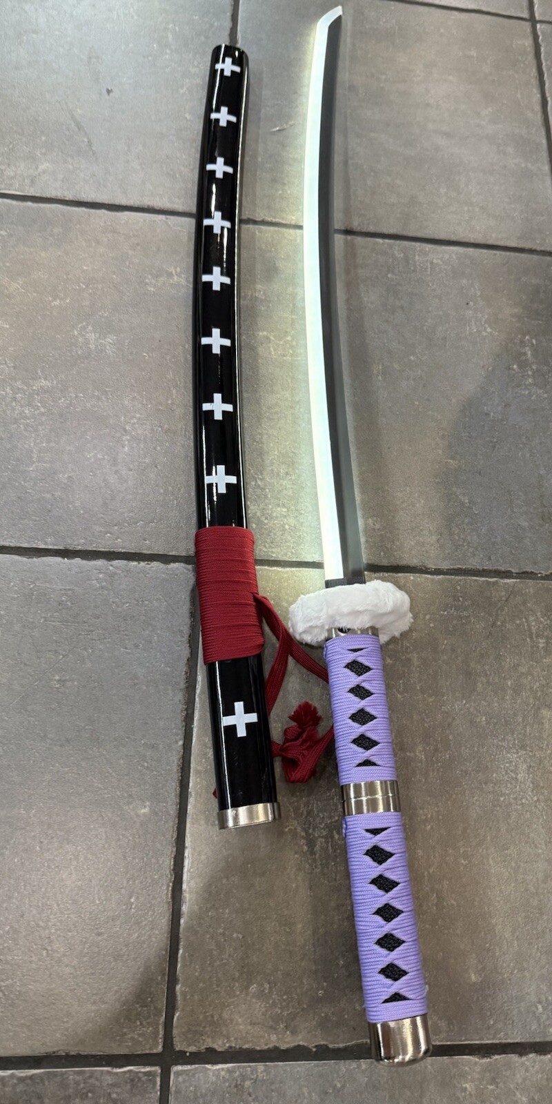 Trafalgar D. Water Law One Piece Katana Sword & Sheath Metal With Led Light
