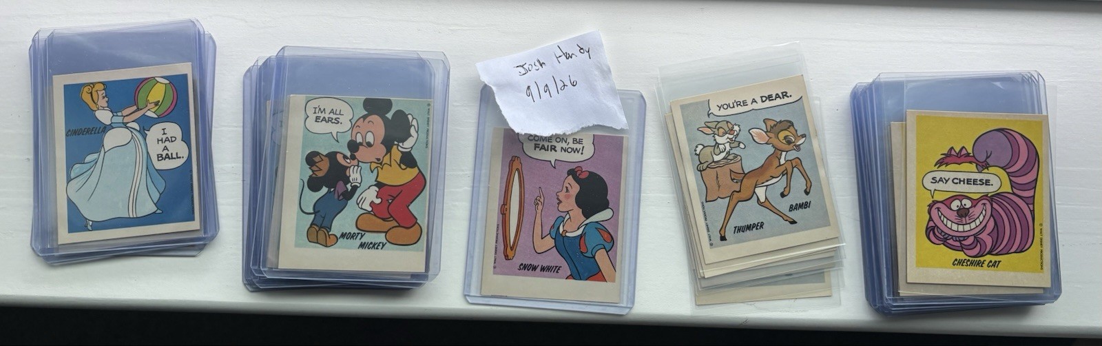 1970’s Wonder Bread Disney Stickers Lot (225)