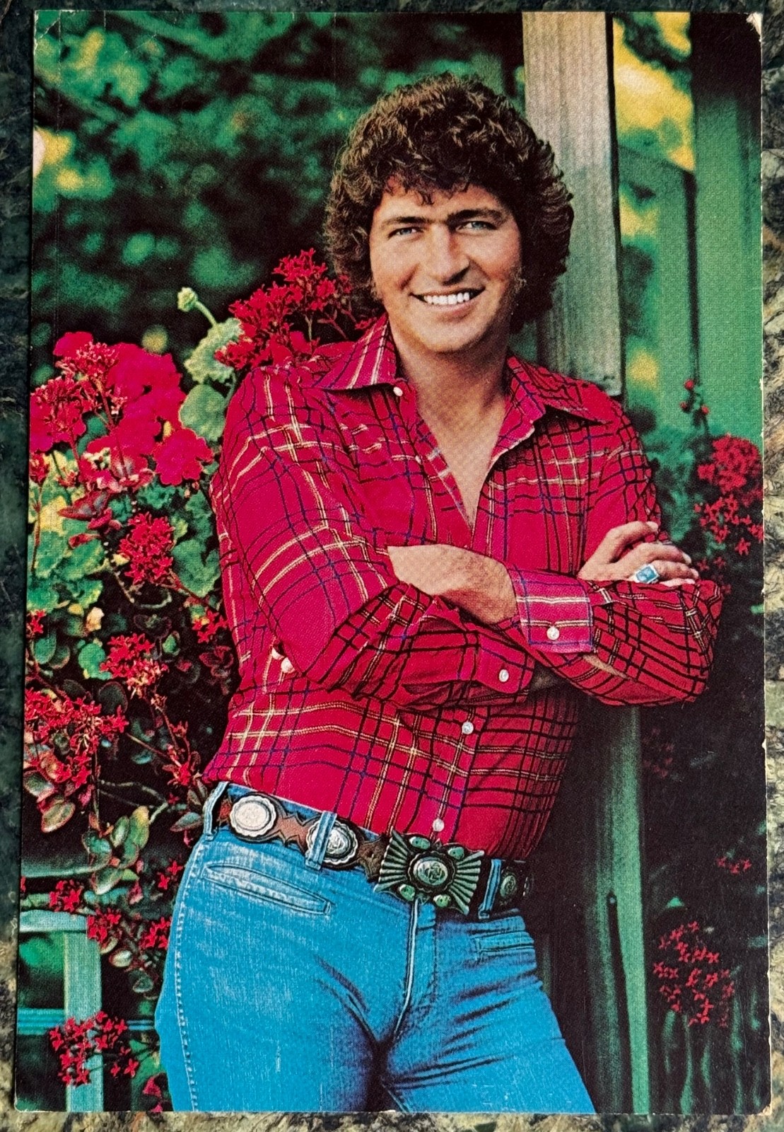 Mac Davis Signed Fan Club Post Card 1970s Singer