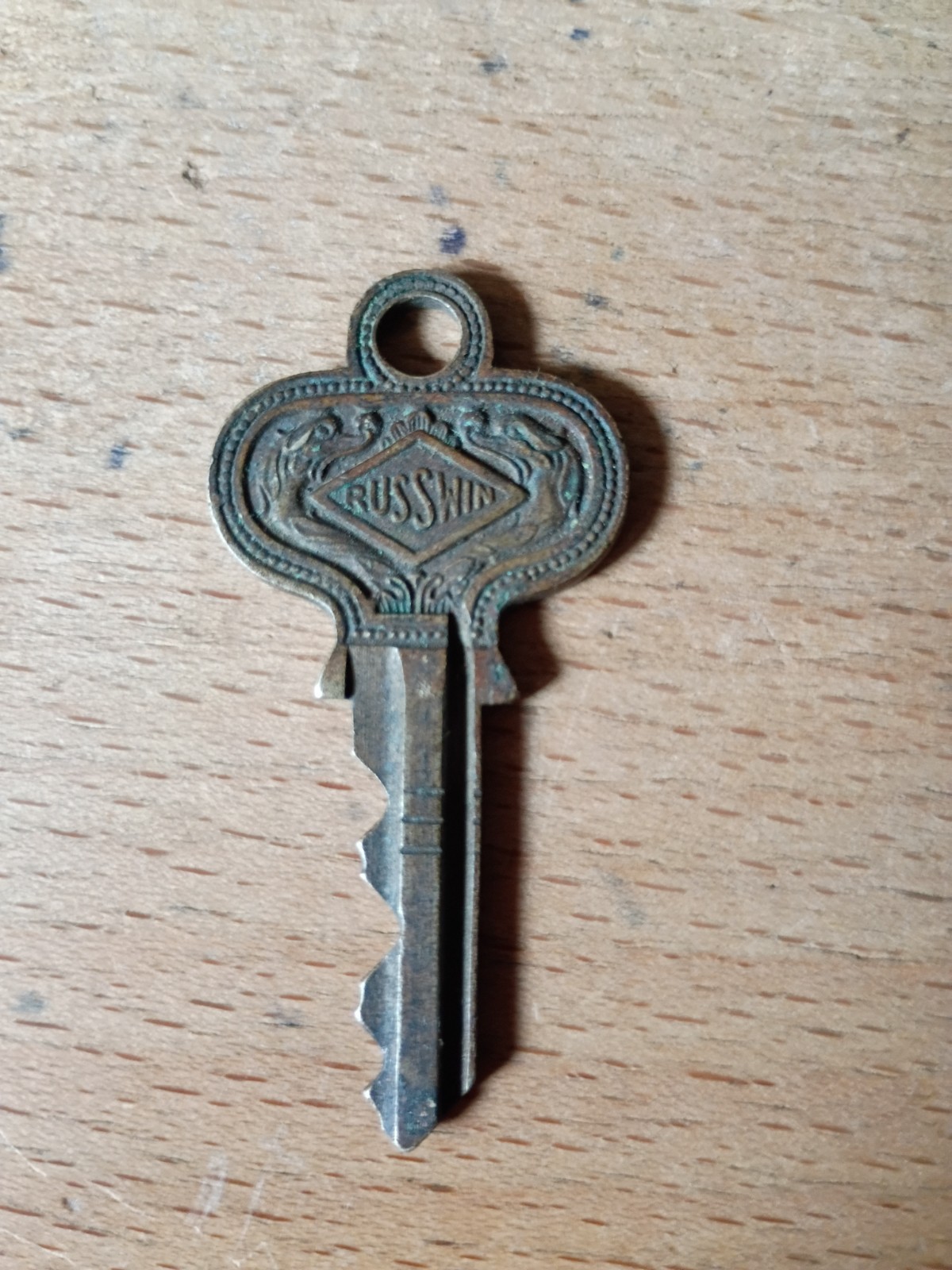 Vintage Ornate Key Russwin Double Dragon REO, Russell and Erwin Mfg. Co.
