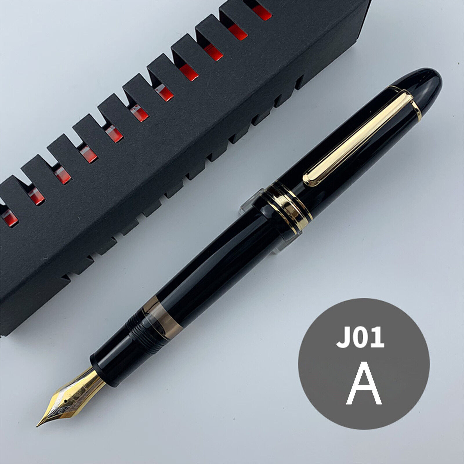 2023 Wingsung 630 Fountain Pen Resin Writing Pen Piston Gold Clip 0.5/0.7mm GiKa