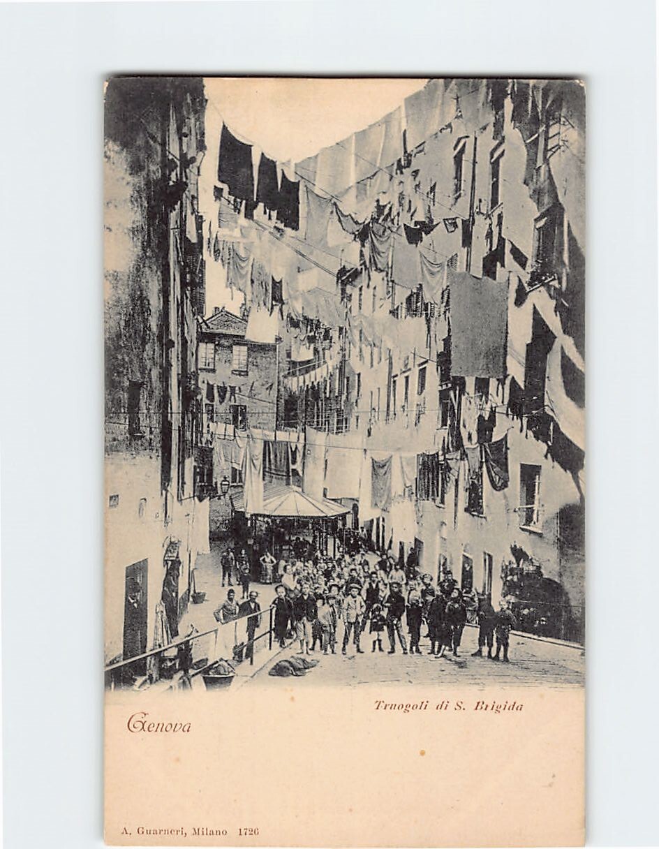 Postcard Troughs of Santa Brigida Genoa Italy