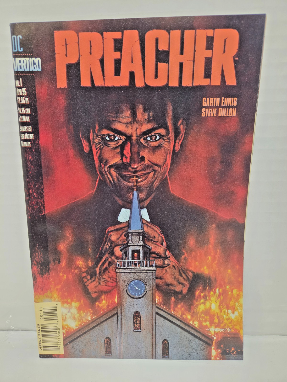 Vertigo Preacher #1 (1995) Comic Book Garth Ennis Steve Dillon Glenn Fabry
