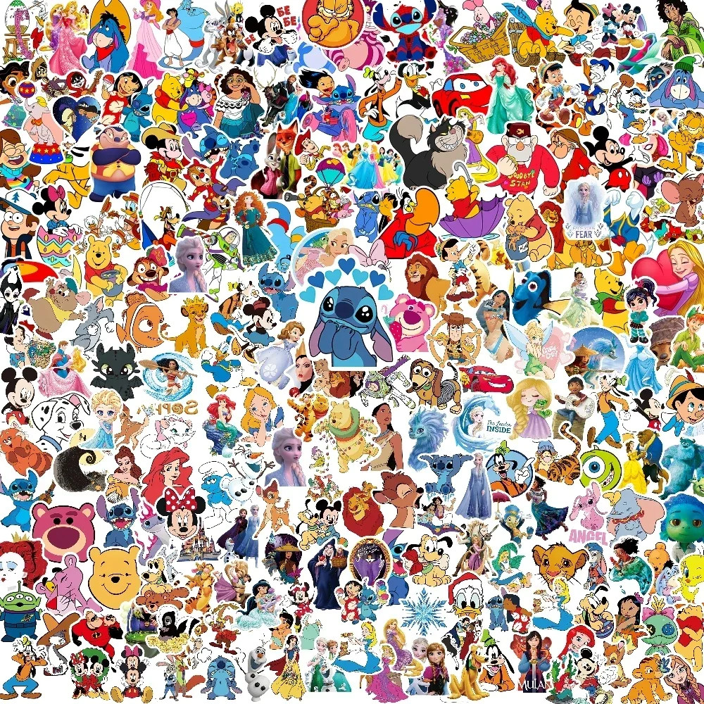 Disney Stickers 150 Pack Random Assortment Disney Characters Set Classic Mix Lot