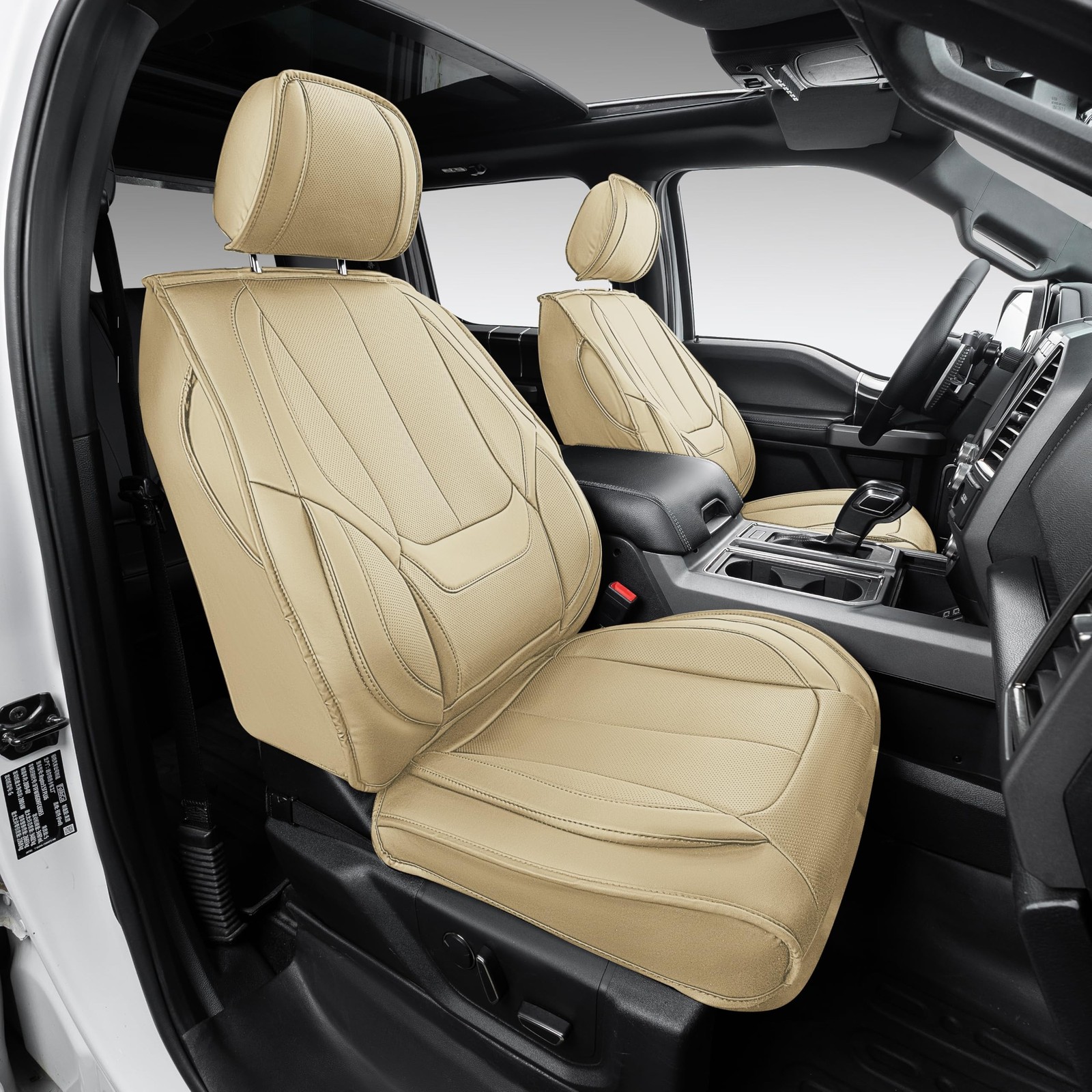 OASIS AUTO Silverado Seat Covers Full Set, Compatible with 2014-2018 Chevy Si...
