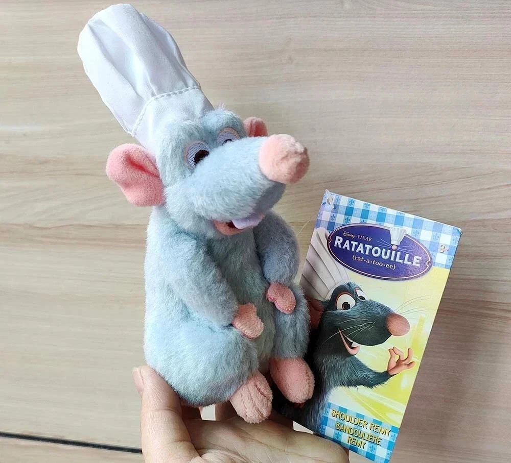 New Cute Ratatouille Chef Remy Magnetic Shoulder Plush Toy