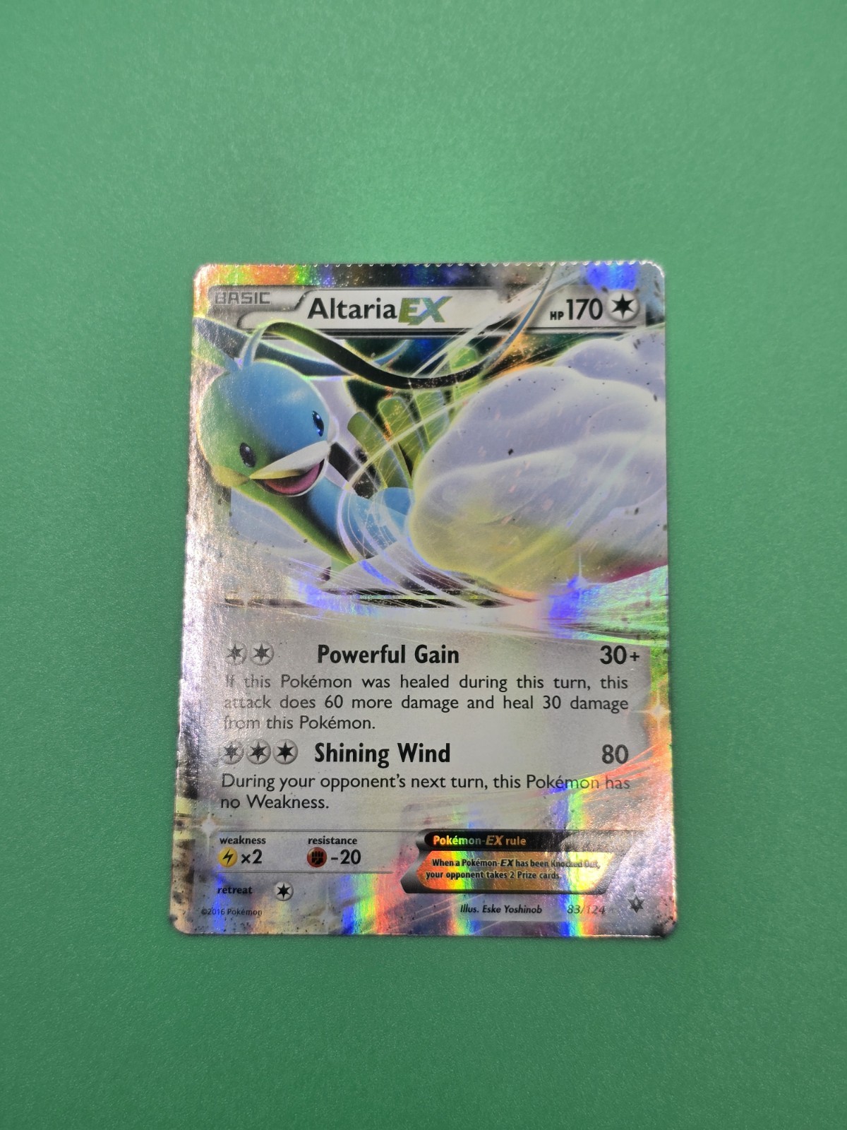 Altaria EX 83/124 Ultra Rare XY Fates Collide Pokemon Card 83/124 *CRIMP ERROR*