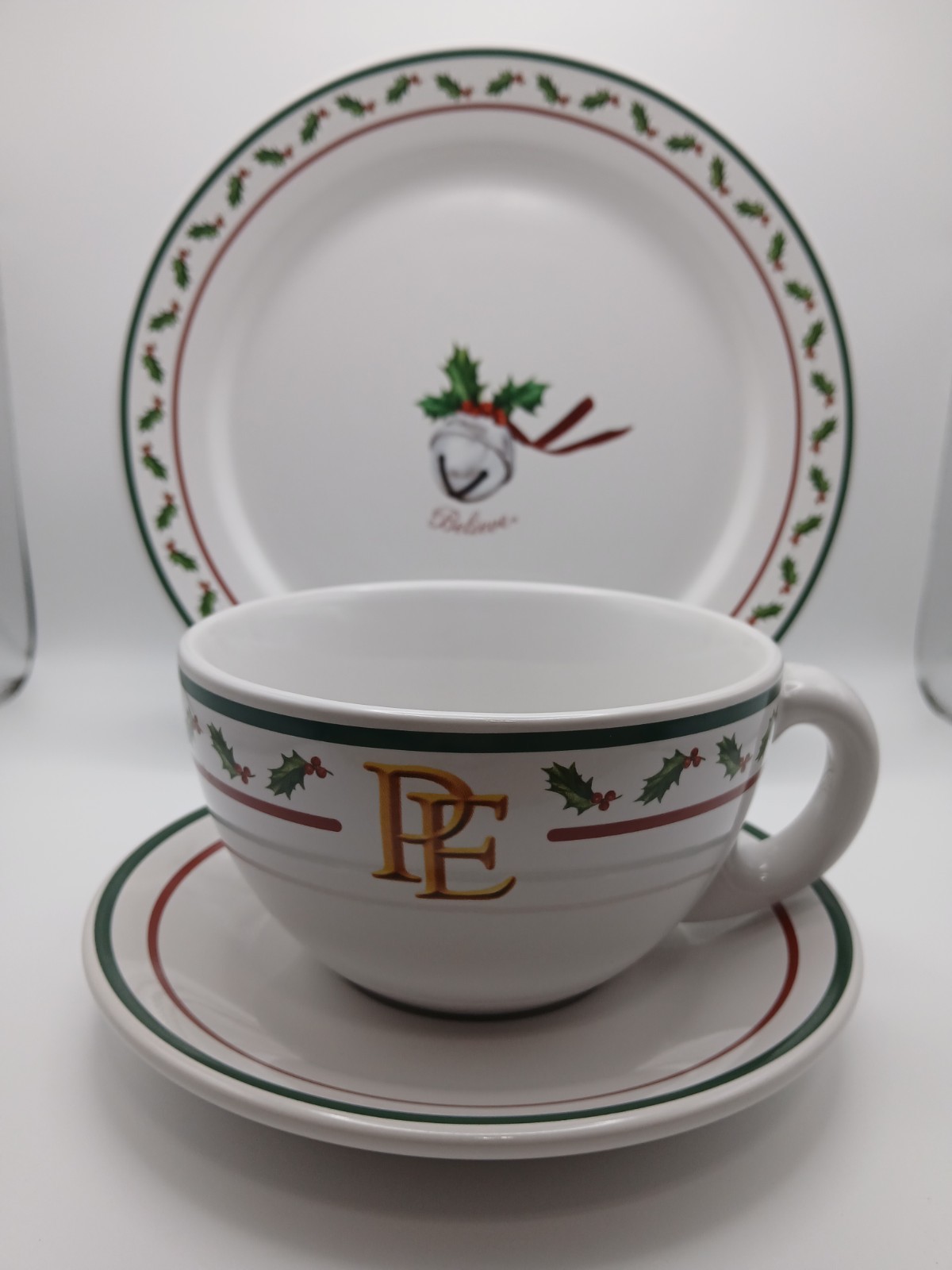 Hallmark Polar Express Hot Chocolate Cup Saucer & 10