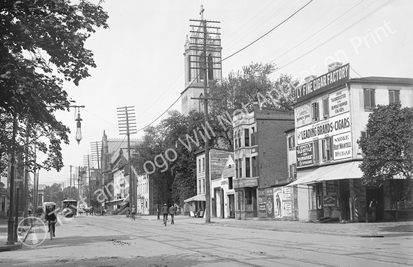 1901 View of G Street From 13th, Washington, DC Old Photo 11\