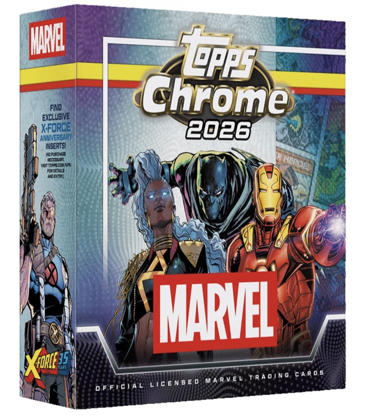 2026 TOPPS CHROME MARVEL COMICS MEGA BOX (56 Cards) Brand New Factory Sealed 