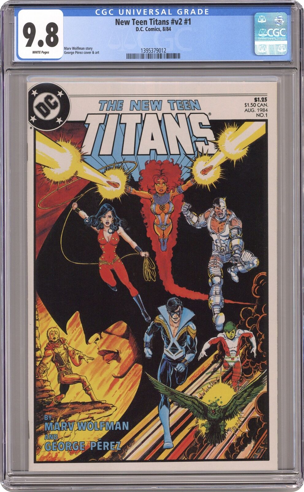 New Teen Titans New Titans #1 CGC 9.8 1984 1395379012