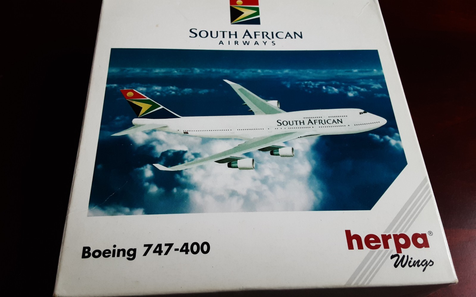 Herpa Wings 1:500 Scale BOEING 747-400 SOUTH AFRICA AIRWAYS Diecast Model