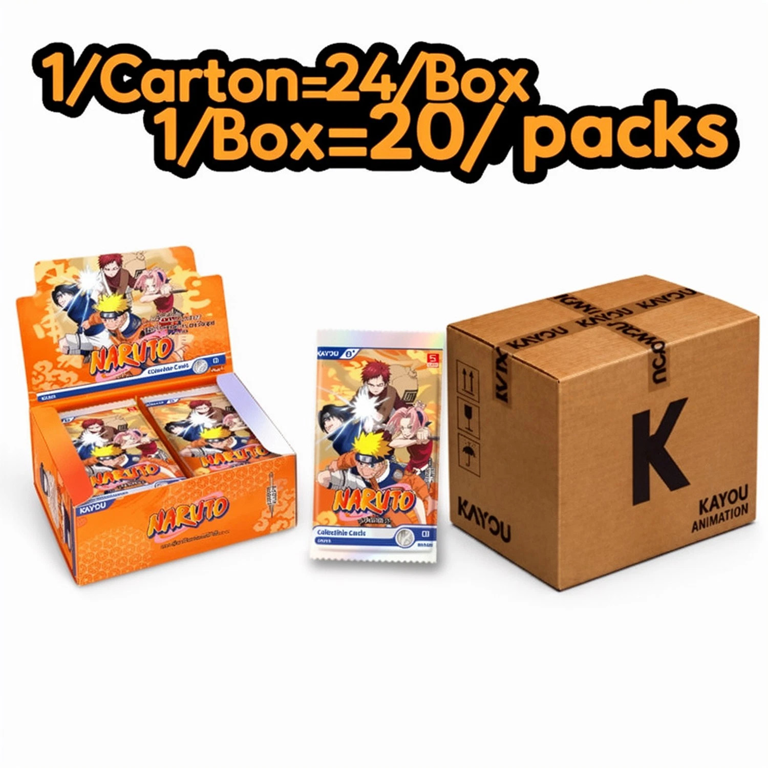 Kayou Naruto Smriti Earth Scroll 001A Sealed Case 24 Booster Boxes CCG TCG