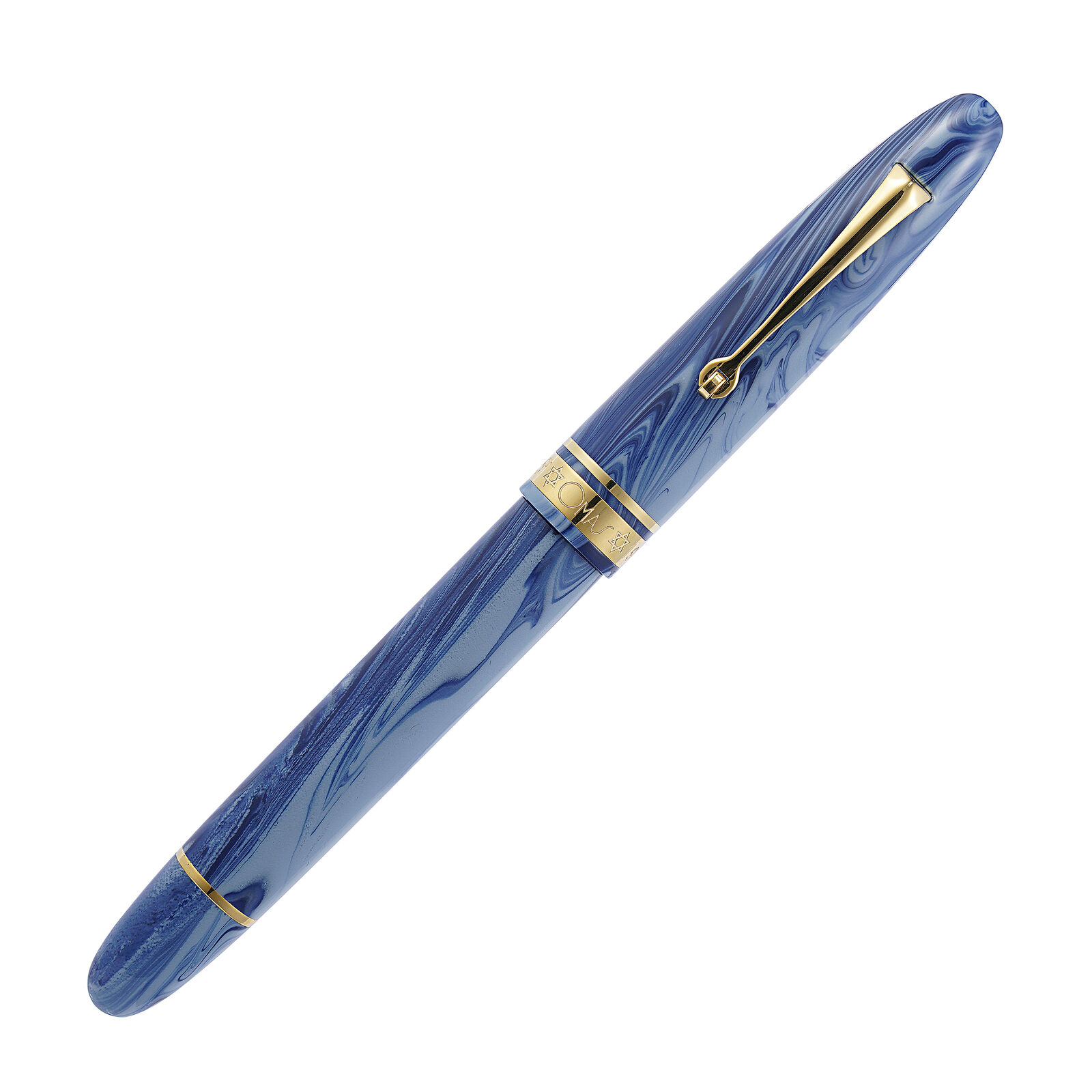 Omas Ogiva Israel Limited Edition Fountain Pen with Gold Trim - 14kt Medium Nib