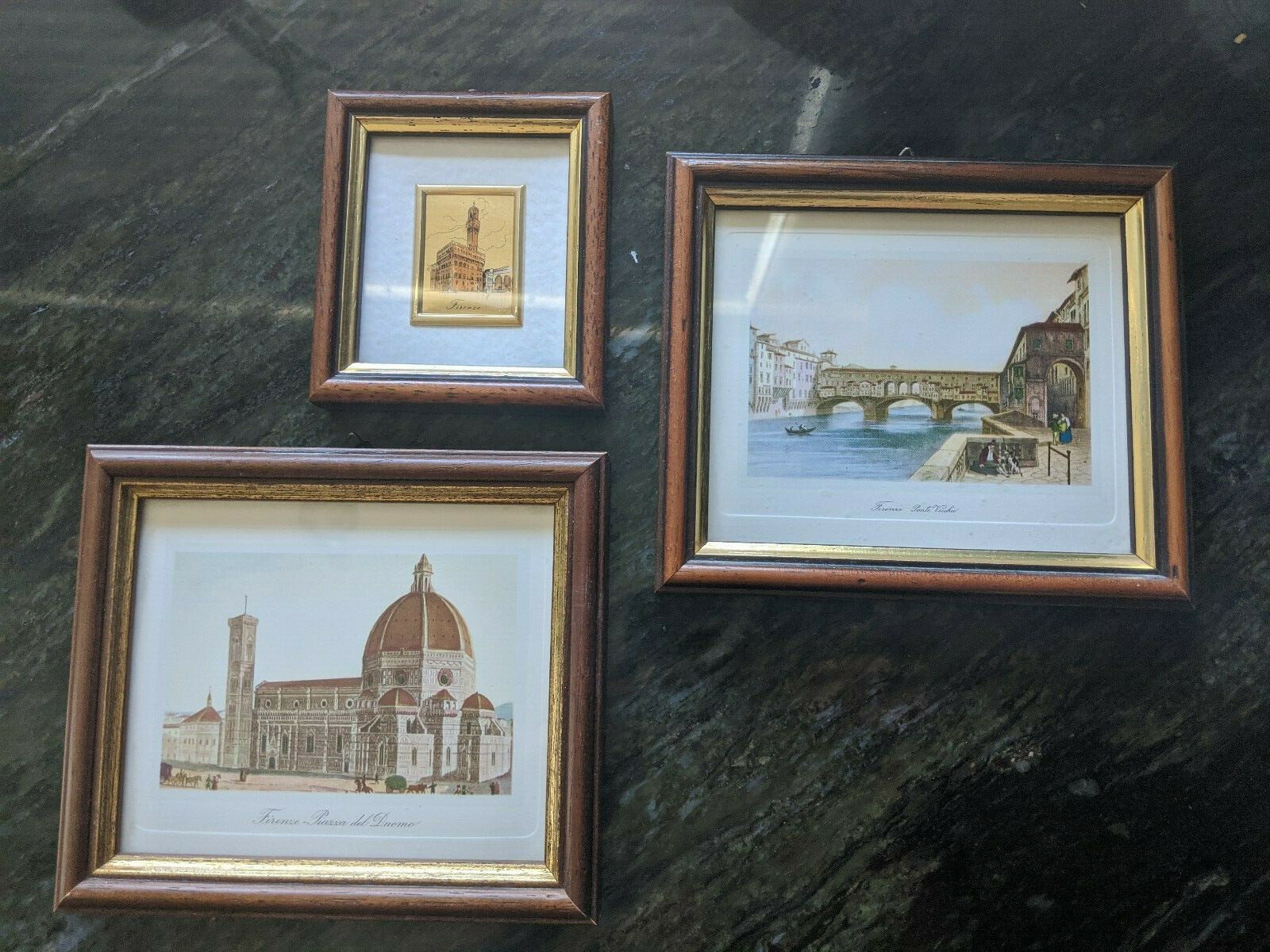 New Lot of 3 Pictures Florence Italy Duomo Ponte Vecchio Signoria New Lot of 3 Pictures Florence Italy Duomo Ponte Vecchio Signoria