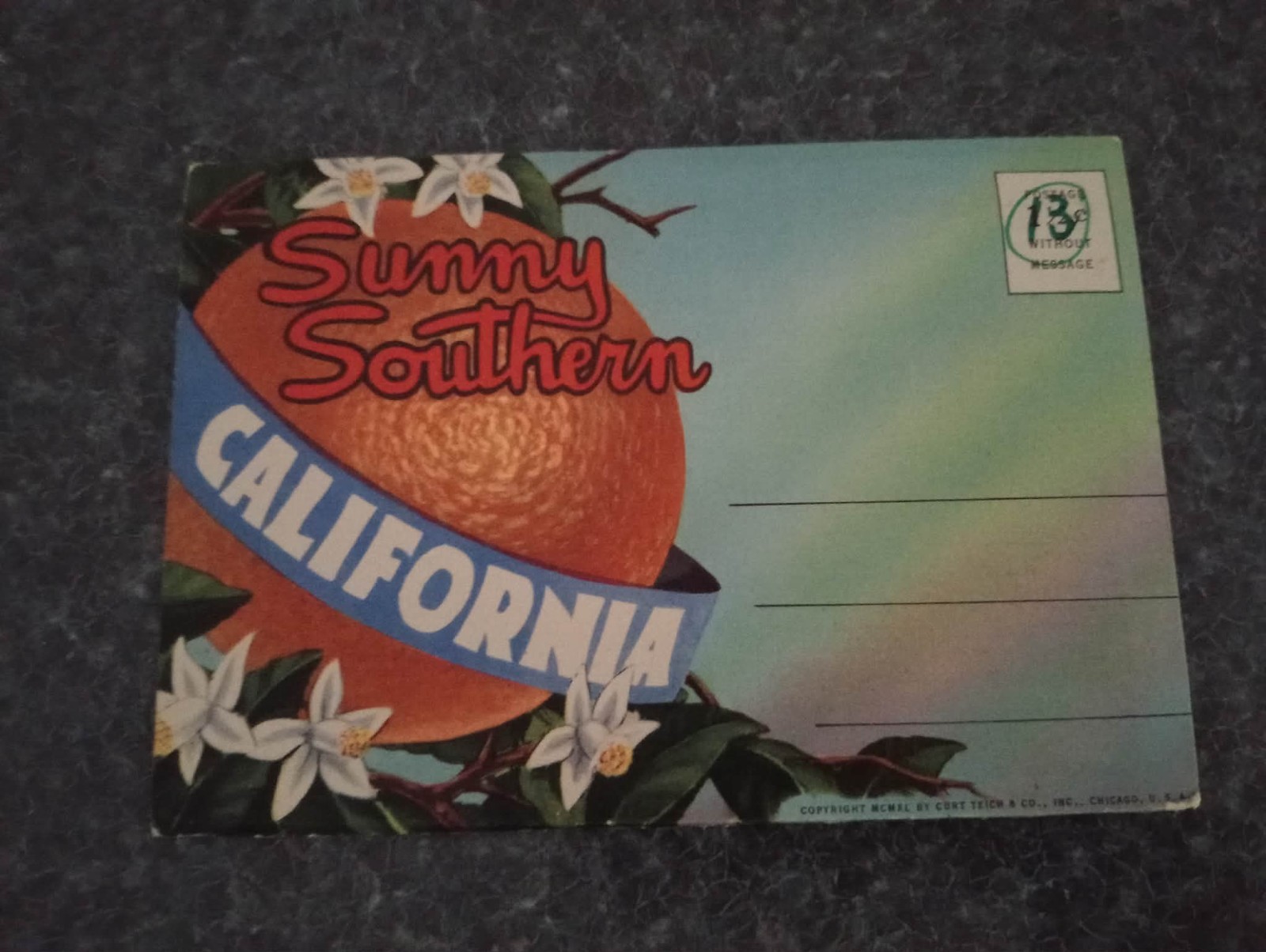 1940s - Sunny Southern California Linen Postcard Set 