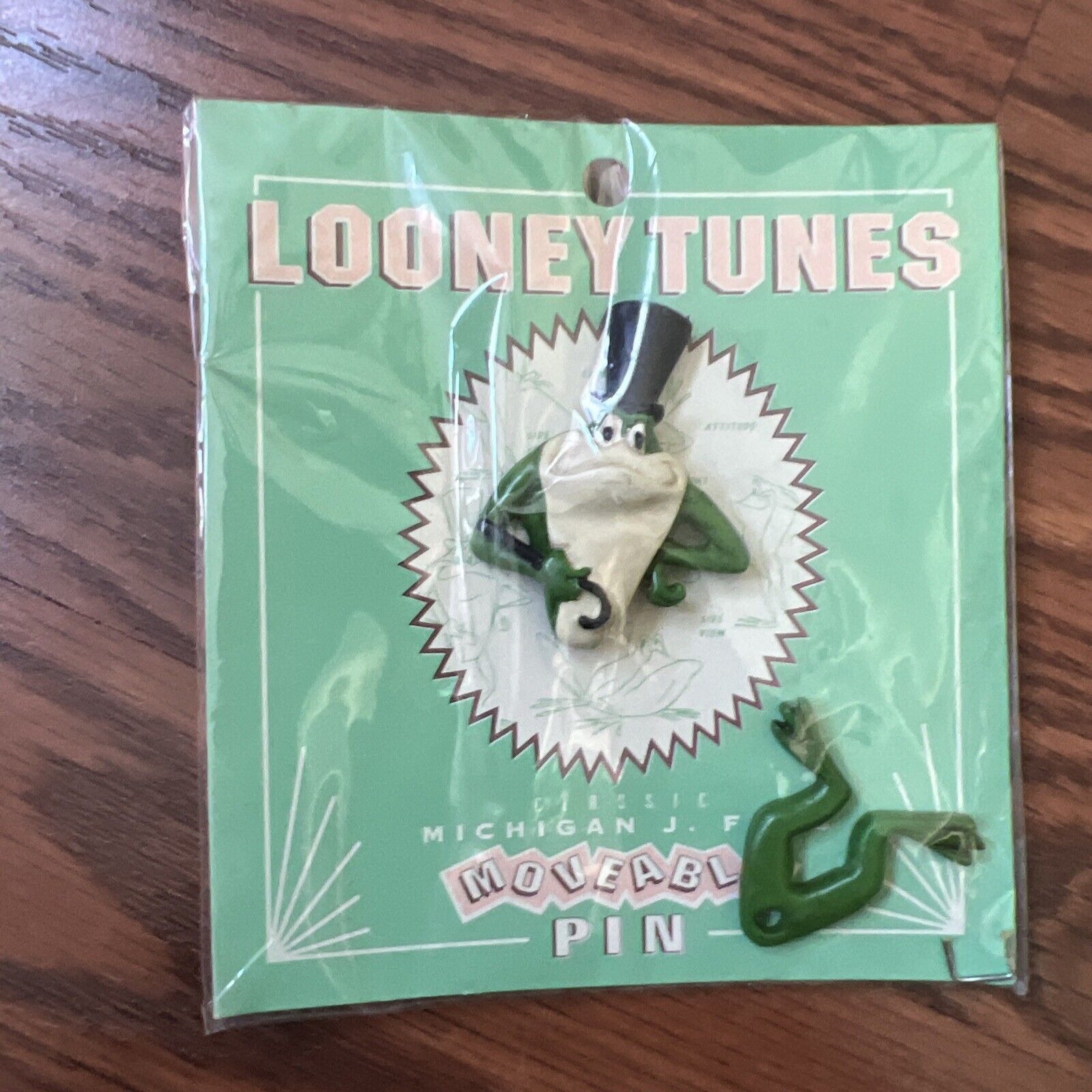 NEW Rare 1994 Looney Tunes Michigan J Frog Moveable Pin