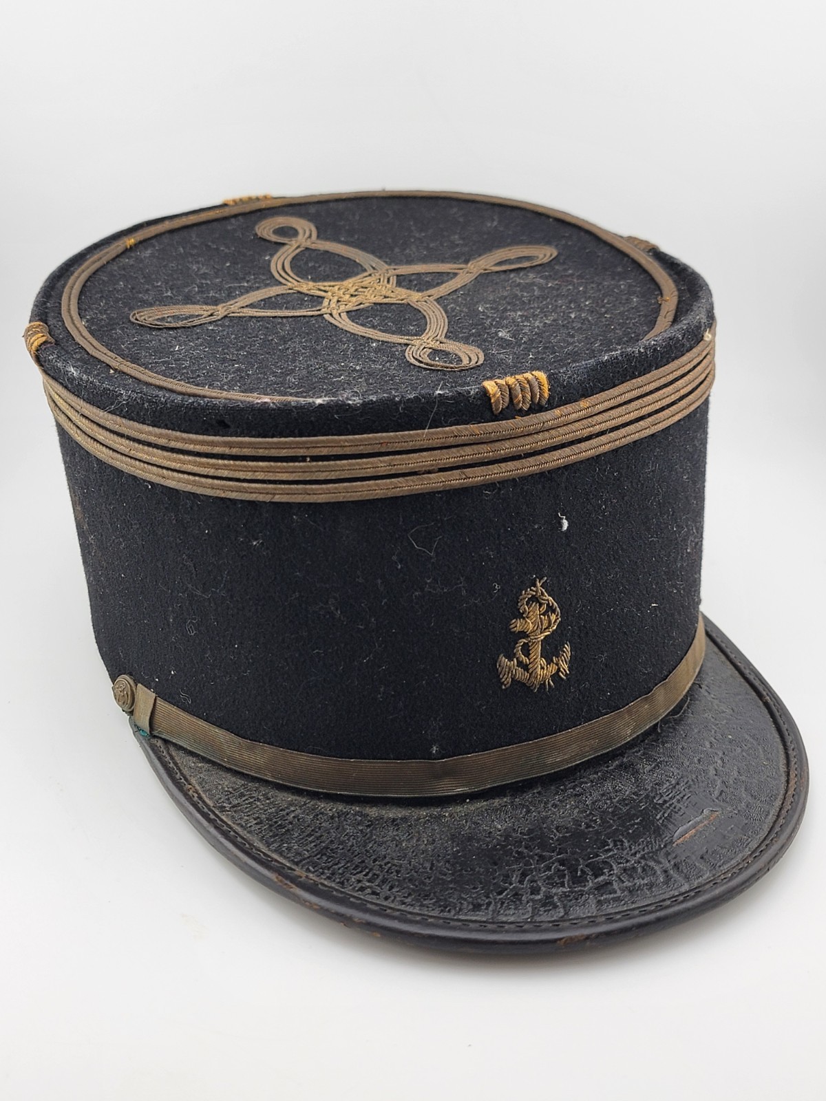 Rare Original Antique Lieutenant Colonel's Cap Of The Colonial Infantry Mle 1931