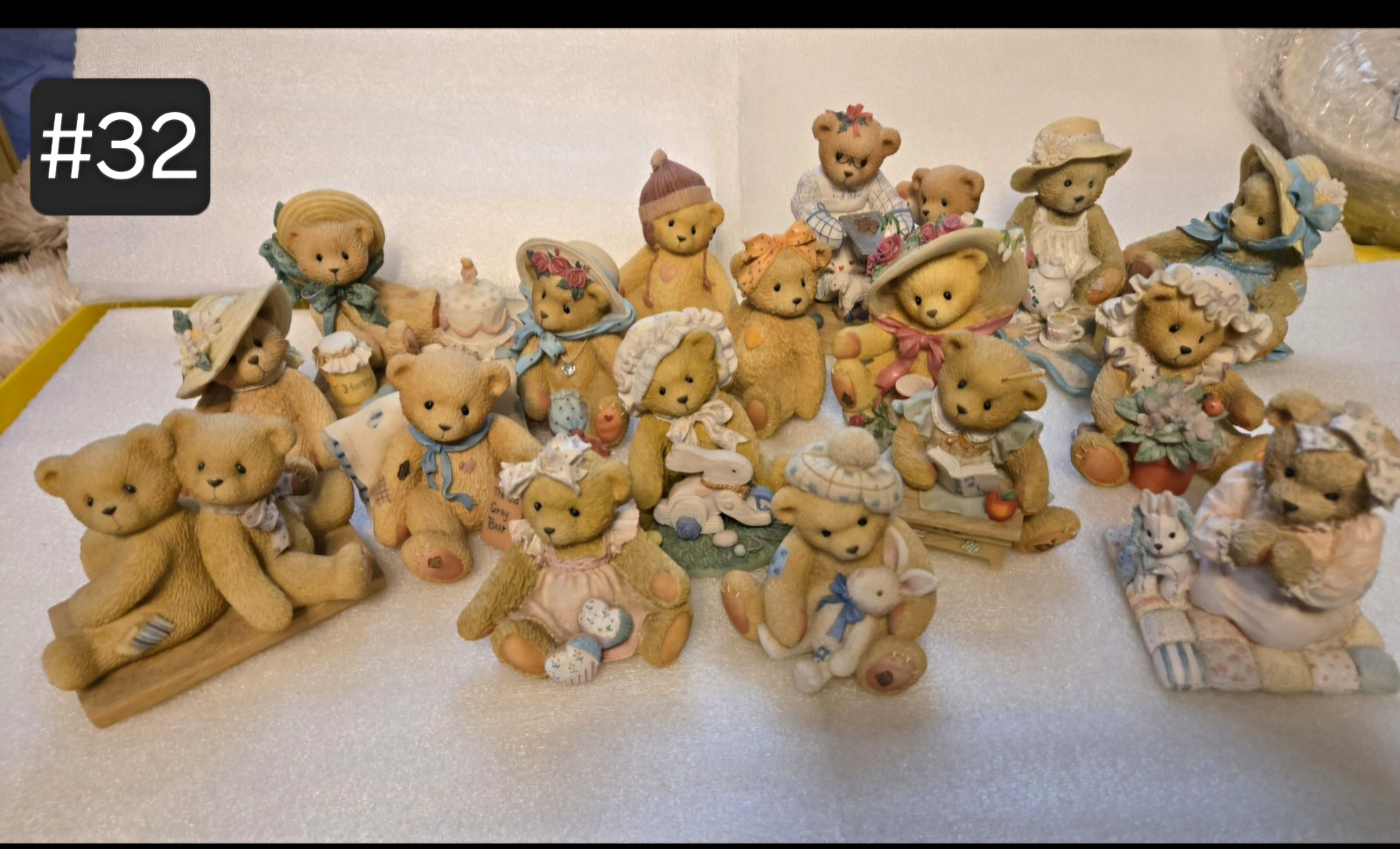 Cherished Teddies Collection – Lot of 17 Figurines  Add a charming collection of
