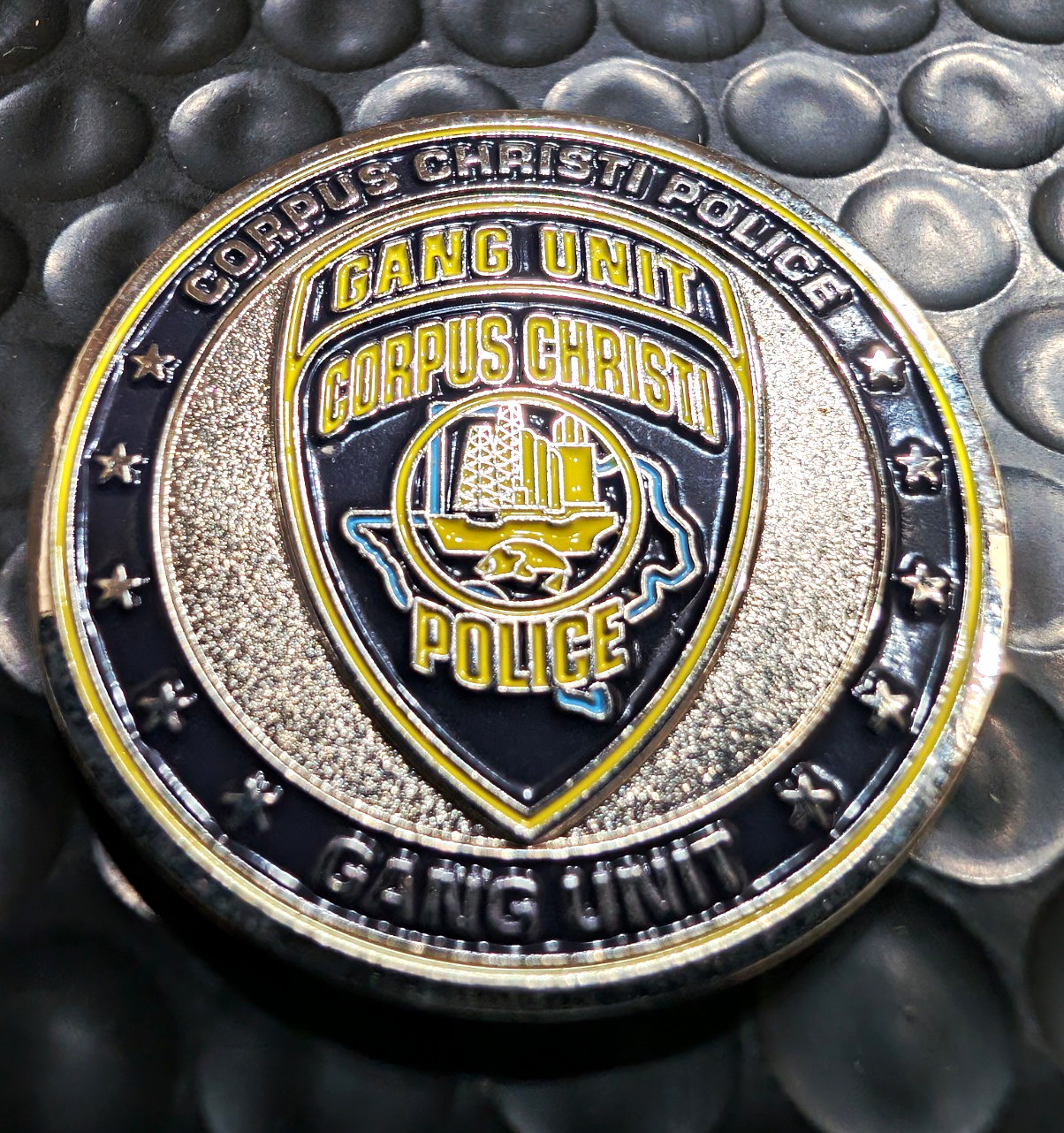 Corpus Christi Police Gang Unit Challenge Coin - Shark City The D33P End