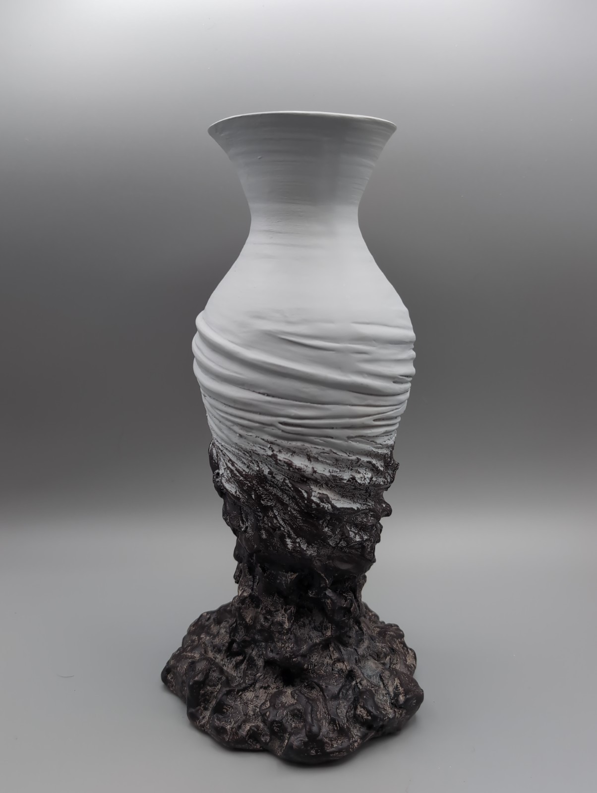 Hope in the Hands of the Potter Vase Libby Davis Signed  11 1/8\