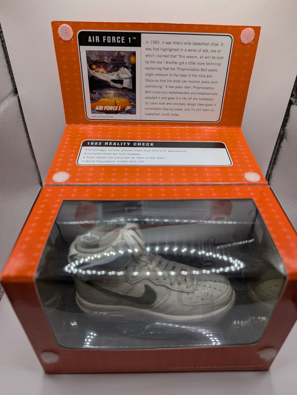 Nike Classics Authentic Commemorative Footwear Air Force 1 White & Silver Nike Classics Authentic Commemorative Footwear Air Force 1 White & Silver