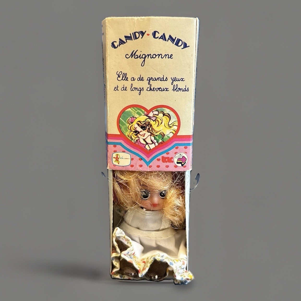Vintage Candy Candy Mignonne Doll Original Box 80s Yumiko Igarashi Orli Jouet 3”