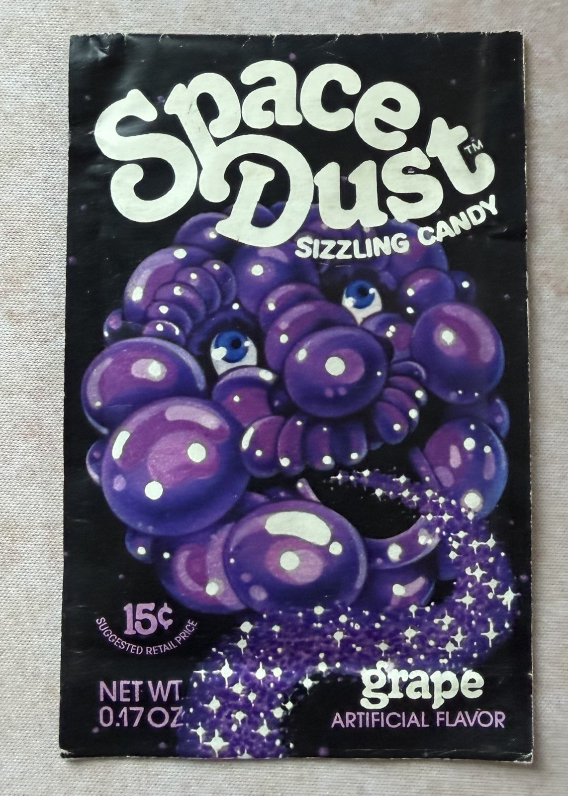 NOS Vintage 1970\'s Unopened SPACE DUST Sizzling Candy Grape COSMIC CANDY  SEALED