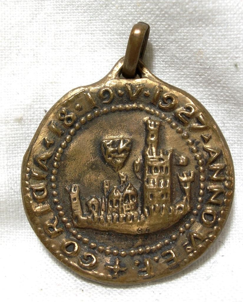 WW2 ITALY MEDAL VENTENNIO GUF GUIDO RESEN 1a ADUNATA GOLIARDI GORIZIA 1927