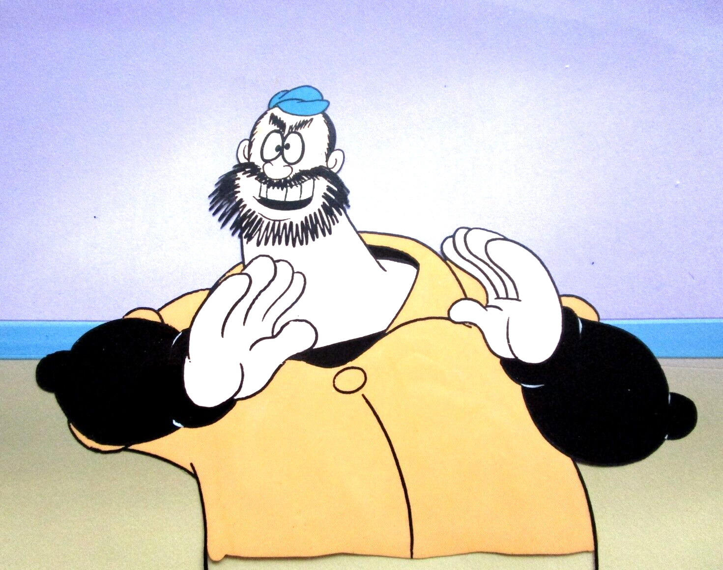POPEYE BRUTUS sailor 1980\'s HANNA-BARBERA ORIGINAL PRODUCTION CEL hat muscles