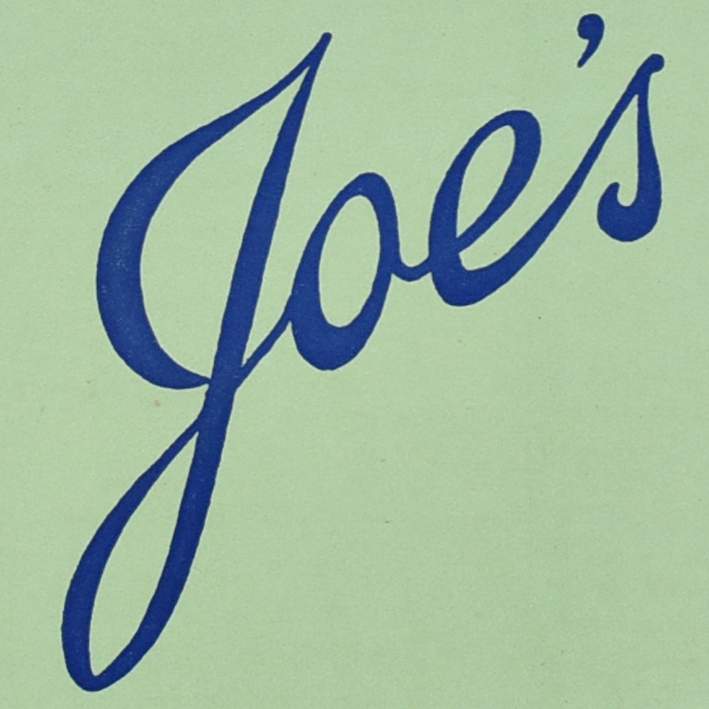1968 Joe's Restaurant Menu 227 Biscayne Street Miami Beach Dade County Florida