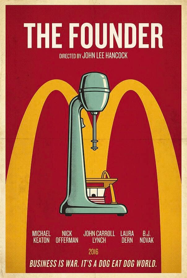 The Founder Retro Film Poster Vintage Repro Print Poster 13x19