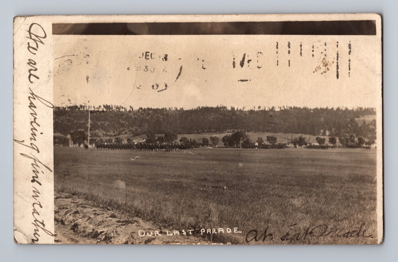 Our Last Parade March Band In Field Malabang Mindanao Philippines Postcard RPPC