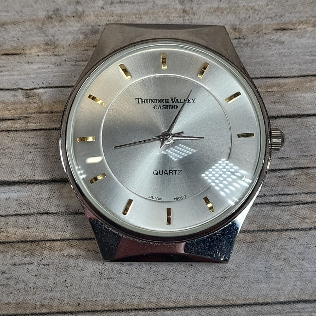 Thunder Valley Casino Silver Watch Face Only No Band Japan Movement Untested