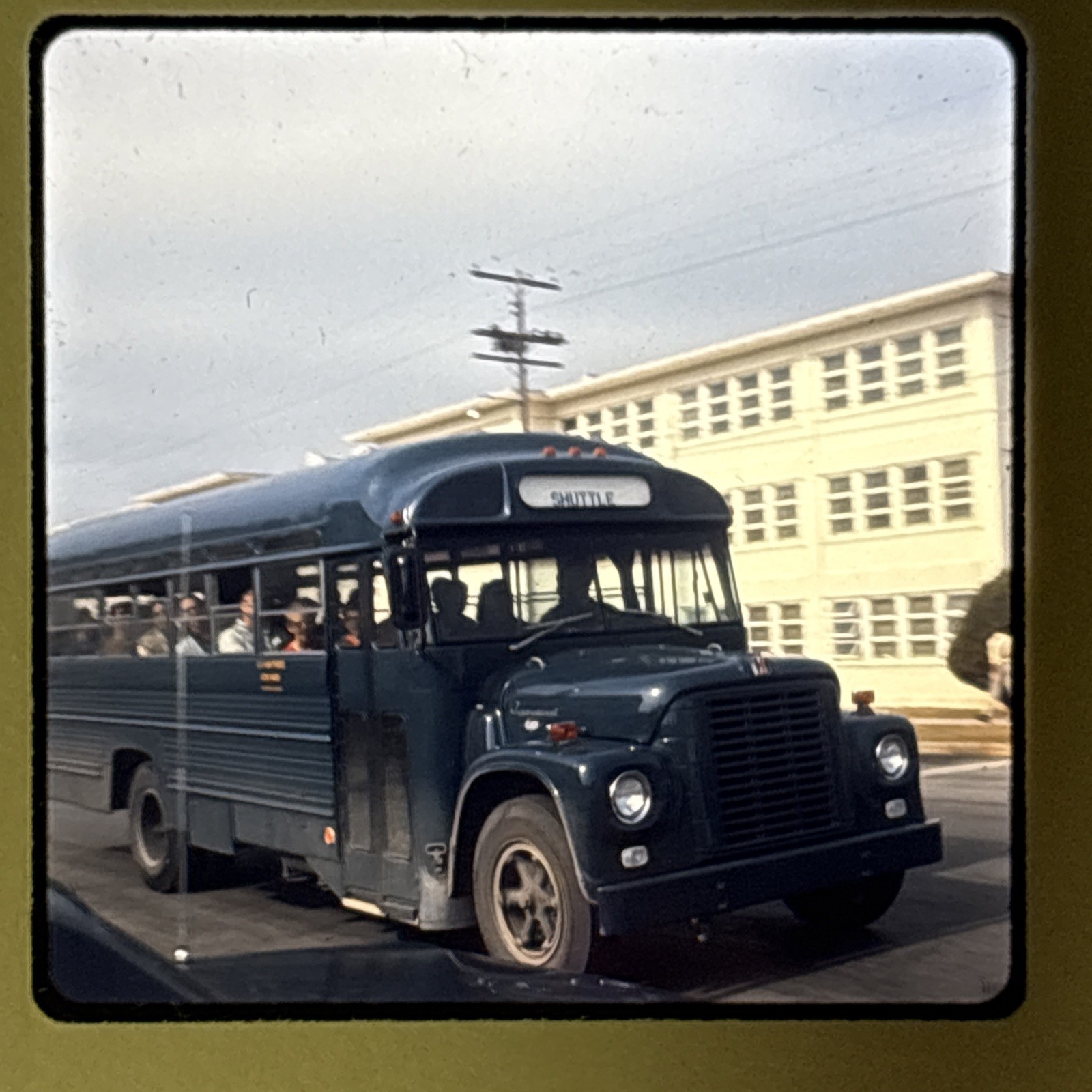 Orig 1968 Slide Keesler AFB Biloxi MS Air Force Base Shuttle Bus Air Force A130