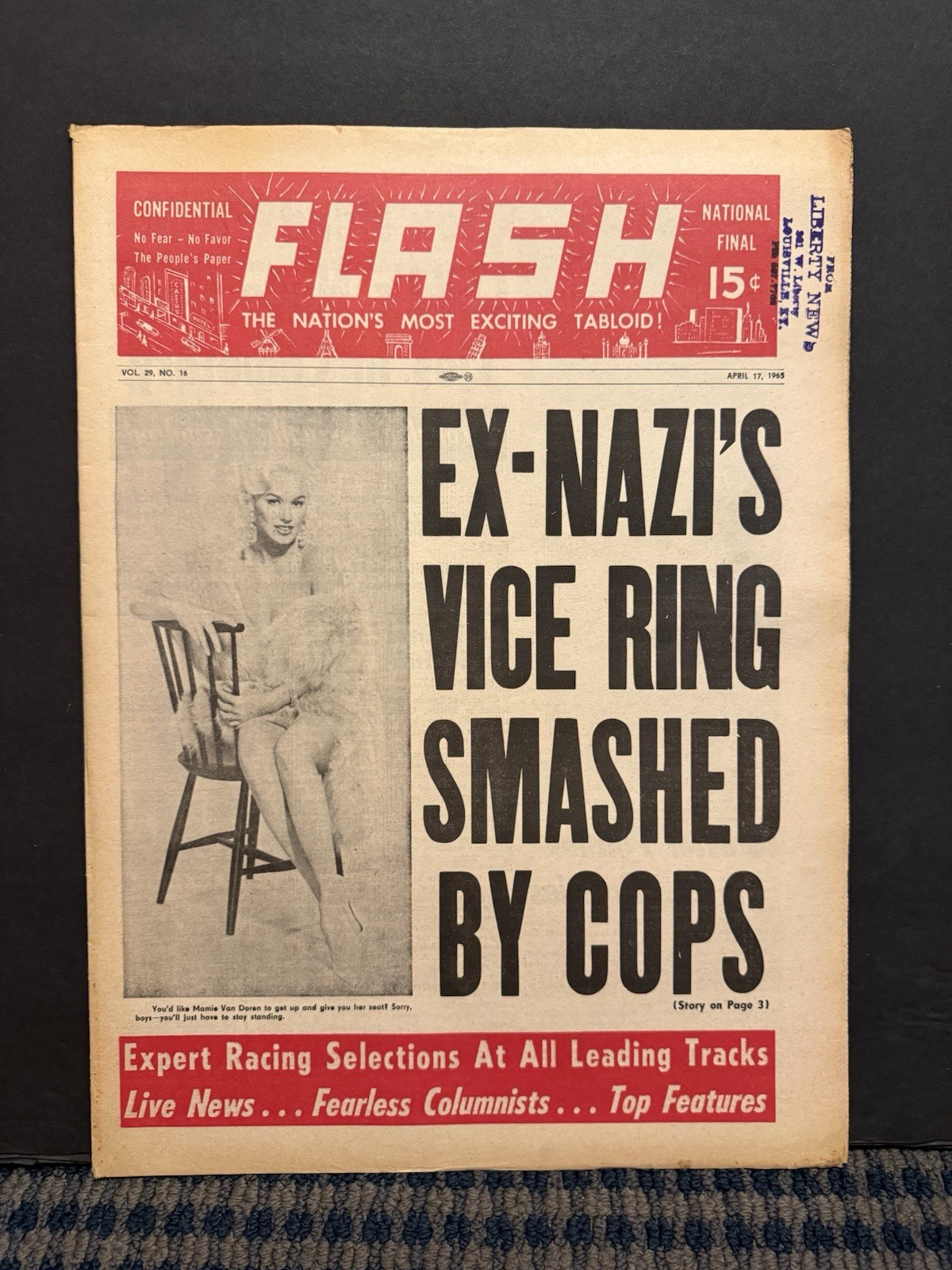 1965 April 17th Confidential Flash NewsPaper, Mamie Van Doren (VRN10G)