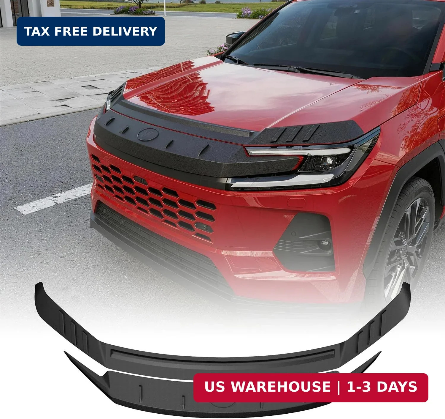 2PCS Hood Protector Compatible with 2026 Toyota RAV4 Deflector Upgraded TPE Shie