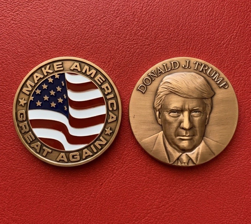 RARE Authentic President Donald J. Trump VIP Bronze 2017 Inaugural MAGA Medal