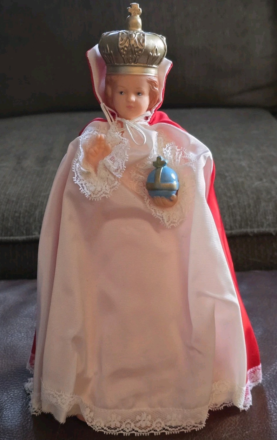 Vintage Nan-San Infant of Prague Statue Rockland MA Religious Figurine 11” NOS