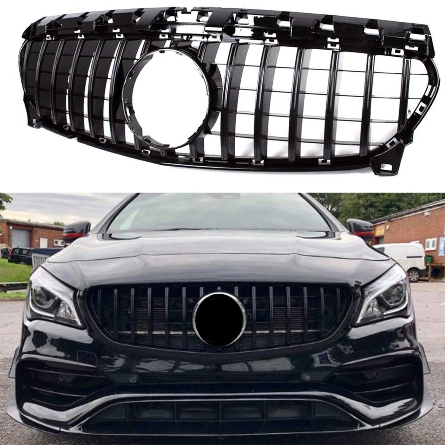 Front Racing Grills Suitable For Mercedes W117 CLA Class CLA200 CLA250 CLA45 ...