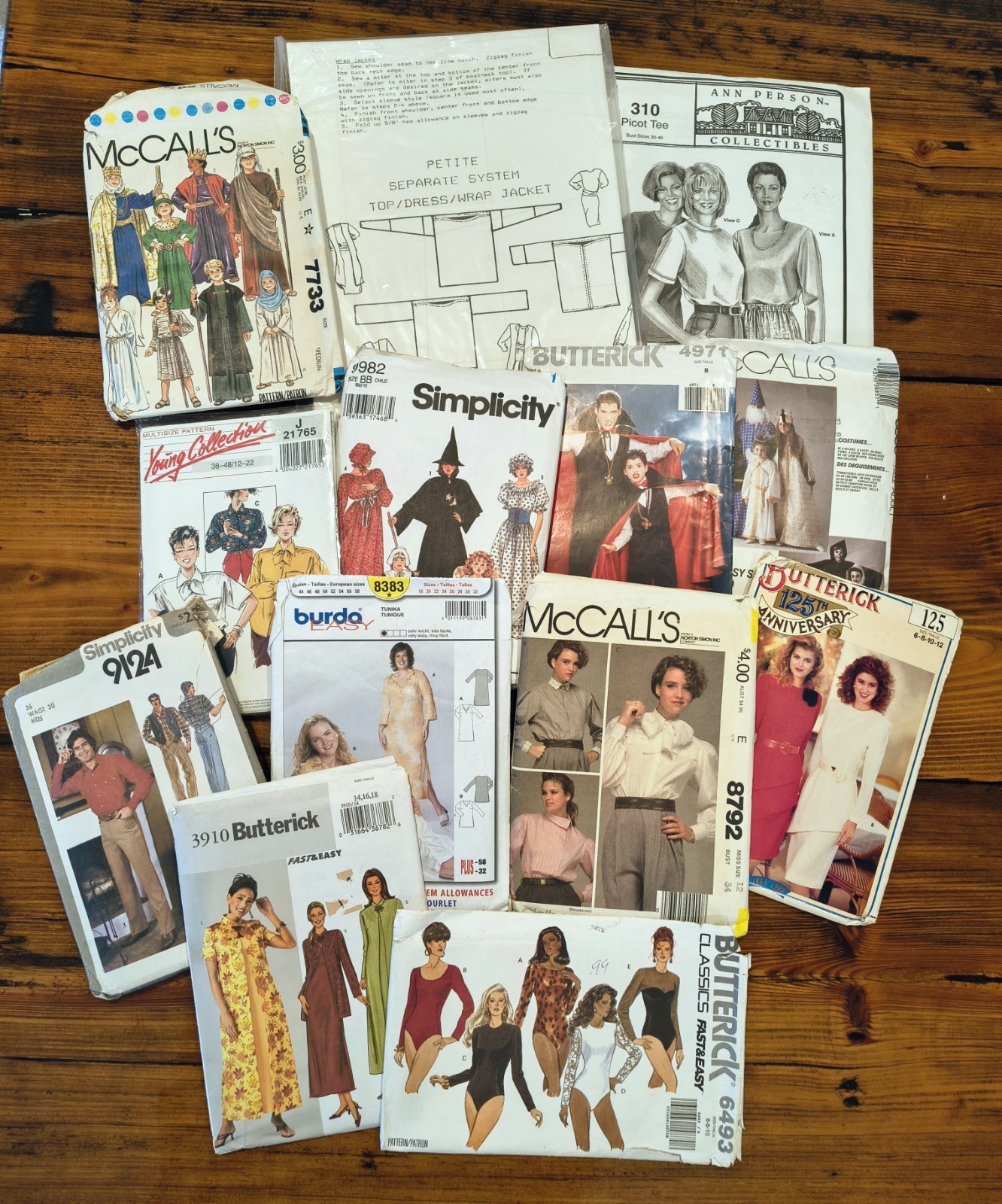 13 Vintage Sewing Patterns McCall's Simplicity Butterick Burda Costume Clothing