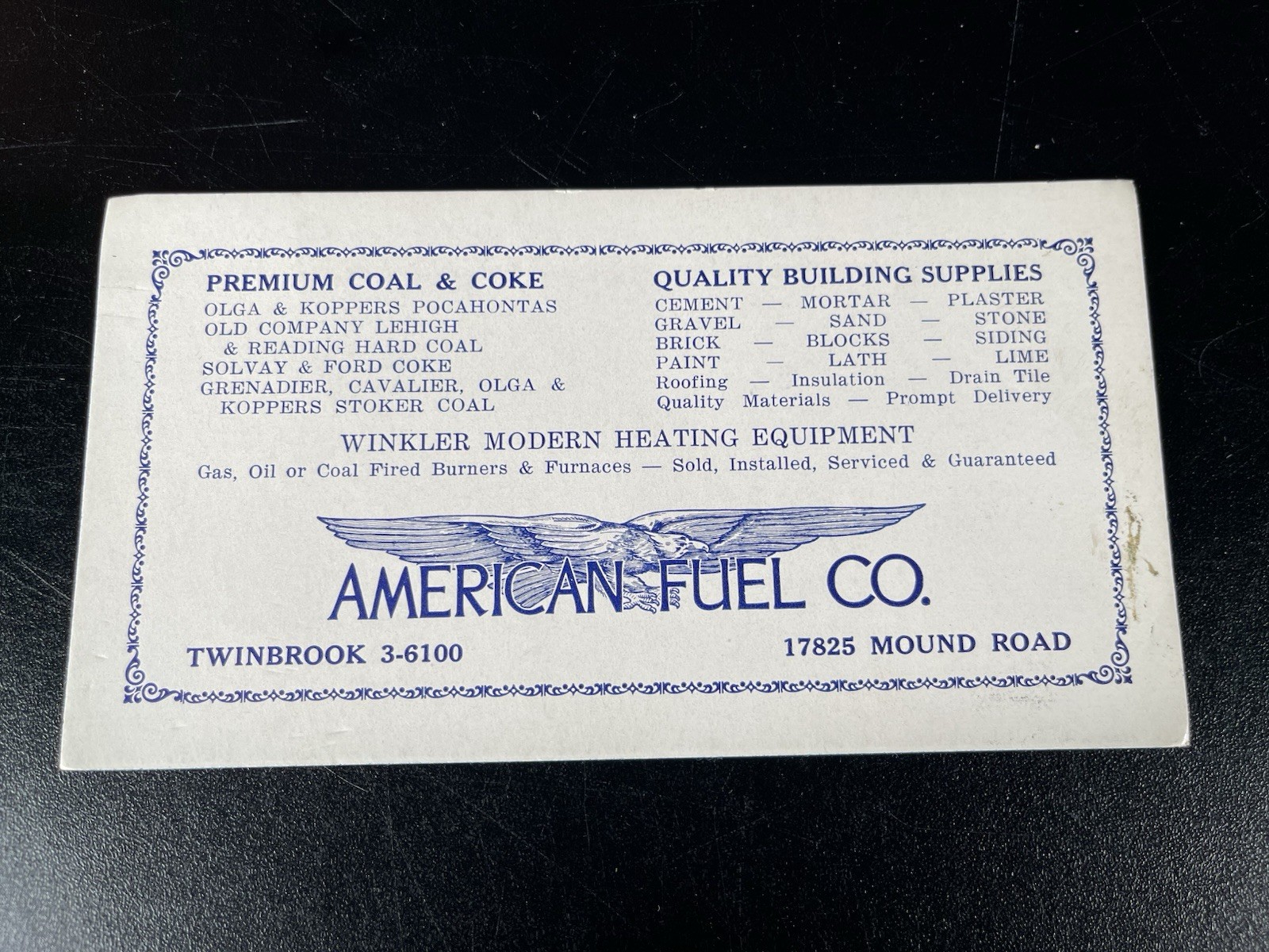 American Fuel Co Twinbrook Olga Koppers Pocahontas Hard Coal Winkler Energy