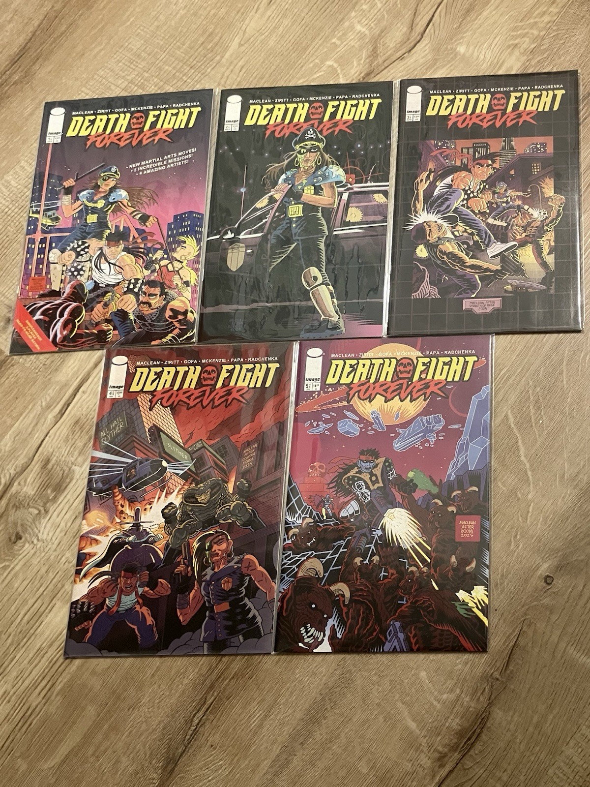 Image Comics Death Fight Forever issues 1-5 Comic Lot (5 Issues) Cover A 