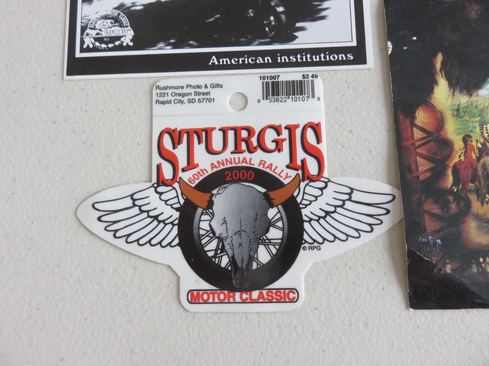STURGIS MOTORCYCLE RALLY SOUVENIRS-POSTCARDS-STICKERS-PICTURES-MAGAZINE-+++ STURGIS MOTORCYCLE RALLY SOUVENIRS-POSTCARDS-STICKERS-PICTURES-MAGAZINE-+++